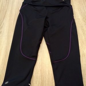 Athleta Leggings Womens Black Purple Athletic